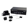 StarTech.com StarView 4 Port DVI VGA Dual Monitor KVM Switch USB mit Audio & USB 2.0 Hub - KVM / Audio / USB Switch - 4 Anschlüs
