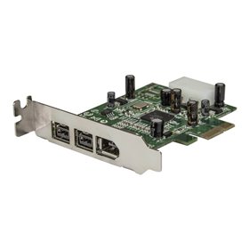 StarTech.com 3 Port 2b 1a Low Profile 1394 PCI Express FireWire Card Adapter - FireWire Adapter