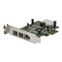 StarTech.com 3 Port 2b 1a Low Profile 1394 PCI Express FireWire Card Adapter - FireWire Adapter