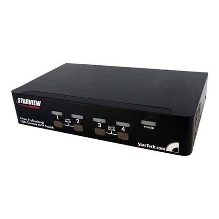 StarTech.com 4 Port USB DisplayPort KVM Switch mit Audio - KVM / Audio / USB Switch - 4 Anschlüsse