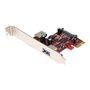 StarTech.com 2 Port PCI Express SuperSpeed USB 3.0 Card - 1 Internal 1 External - USB-Adapter