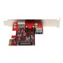 StarTech.com 2 Port PCI Express SuperSpeed USB 3.0 Card - 1 Internal 1 External - USB-Adapter