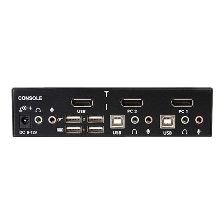 StarTech.com 2 Port Professional USB DisplayPort KVM Switch mit Audio - KVM / Audio-Switch - 2 Anschlüsse