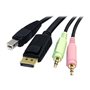 StarTech.com 4-in-1 USB DisplayPort KVM