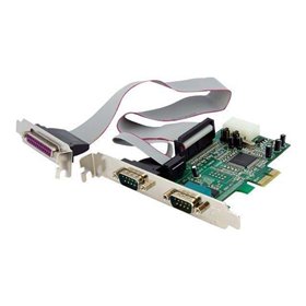 StarTech.com 2S1P Native PCI Express Parallel Serial Combo Card mit 16550 UART