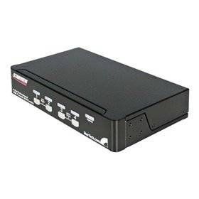 StarTech.com 4 Port 1U Rack Befestigungskit USB KVM Switch mit OSD - KVM Switch - 4 Anschlüsse