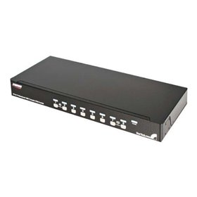 StarTech.com 8 Port 1U Rack Befestigungskit USB KVM Switch mit OSD - KVM Switch - 8 Anschlüsse