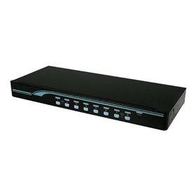 StarTech.com 8 Port 1U Rack Befestigungskit DVI USB KVM Switch - KVM Switch - 8 Anschlüsse