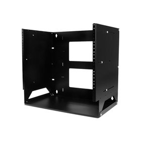 StarTech.com Wall-Mount Server Rack with Built-in Shelf - Solid Steel - 8U rack (wall mount) - 8U