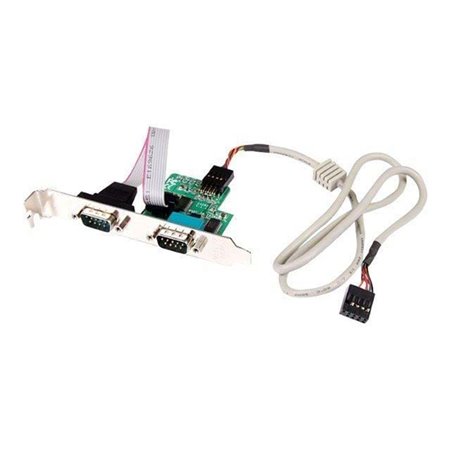 StarTech.com 24in Internal USB Motherboard Header zu 2 Port Serial RS232 Adapter - Seriell Adapter