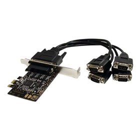 StarTech.com 4 Port RS232 PCI Express Serial Card w/ Breakout Kabel - Seriell Adapter