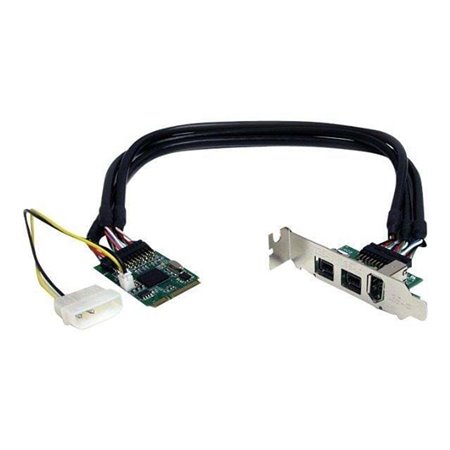 StarTech.com 3 Port 2b 1a 1394 Mini PCI Express FireWire Card Adapter - FireWire Adapter