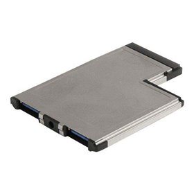 StarTech.com 2 Port Flush Befestigungskit ExpressCard 54mm SuperSpeed USB 3.0 Card Adapter - USB-Adapter
