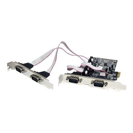 StarTech.com 4 Port Native PCI Express RS232 Serial Adapter Card mit 16550 UART - Seriell Adapter