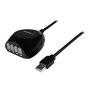 StarTech.com 15m USB 2.0 Active Cable with 4 Port Hub - hub - 4 ports USB-Hubs - 4 - Schwarz
