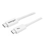 StarTech.com Thunderbolt 3 (20Gbps) USB C Cable - White - 2m
