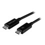 StarTech.com Thunderbolt 3 (20Gbps) USB C Cable - Black - 1m