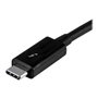 StarTech.com Thunderbolt 3 (20Gbps) USB C Cable - Black - 1m