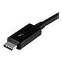 StarTech.com Thunderbolt 3 (20Gbps) USB C Cable - Black - 1m