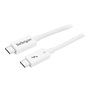 StarTech.com Thunderbolt 3 (40Gbps) USB C Cable - White - 50cm