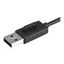 StarTech.com 4-Port Portable USB 2.0 Hub with Built-in Cable - hub - 4 ports USB-Hubs - 4 - silber