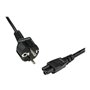 StarTech.com Laptop Power Cord Schuko CEE7 to C5 Clover Leaf - power cable - 2 m