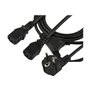 StarTech.com C13 Power Cord - Schuko to 2x C13 - Y Splitter Power Cable - power cable - 2 m