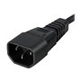 StarTech.com Standard Computer Power Cord Extension C14 to C13 - power extension cable - 1 m