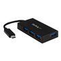 StarTech.com 4-Port USB-C Hub - USB-C to 4x USB-A - USB 3.0 Hub - Includes Power Adapter - hub - 4 ports USB-Hubs - USB 3.2 - 4 