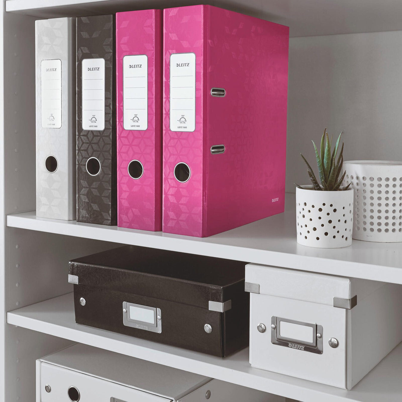 LEITZ Ordner pink Karton 8,0 cm - DIN A4