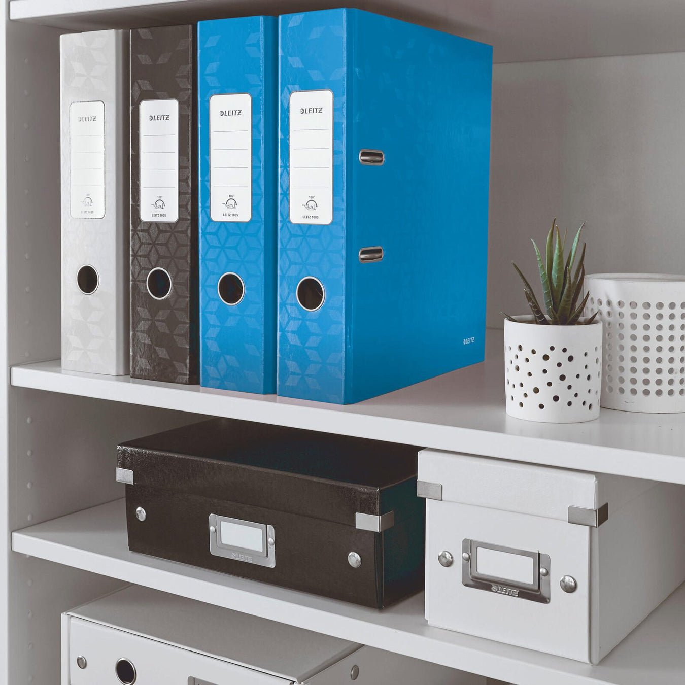 LEITZ Ordner Karton 8,0 cm DIN A4 - blau