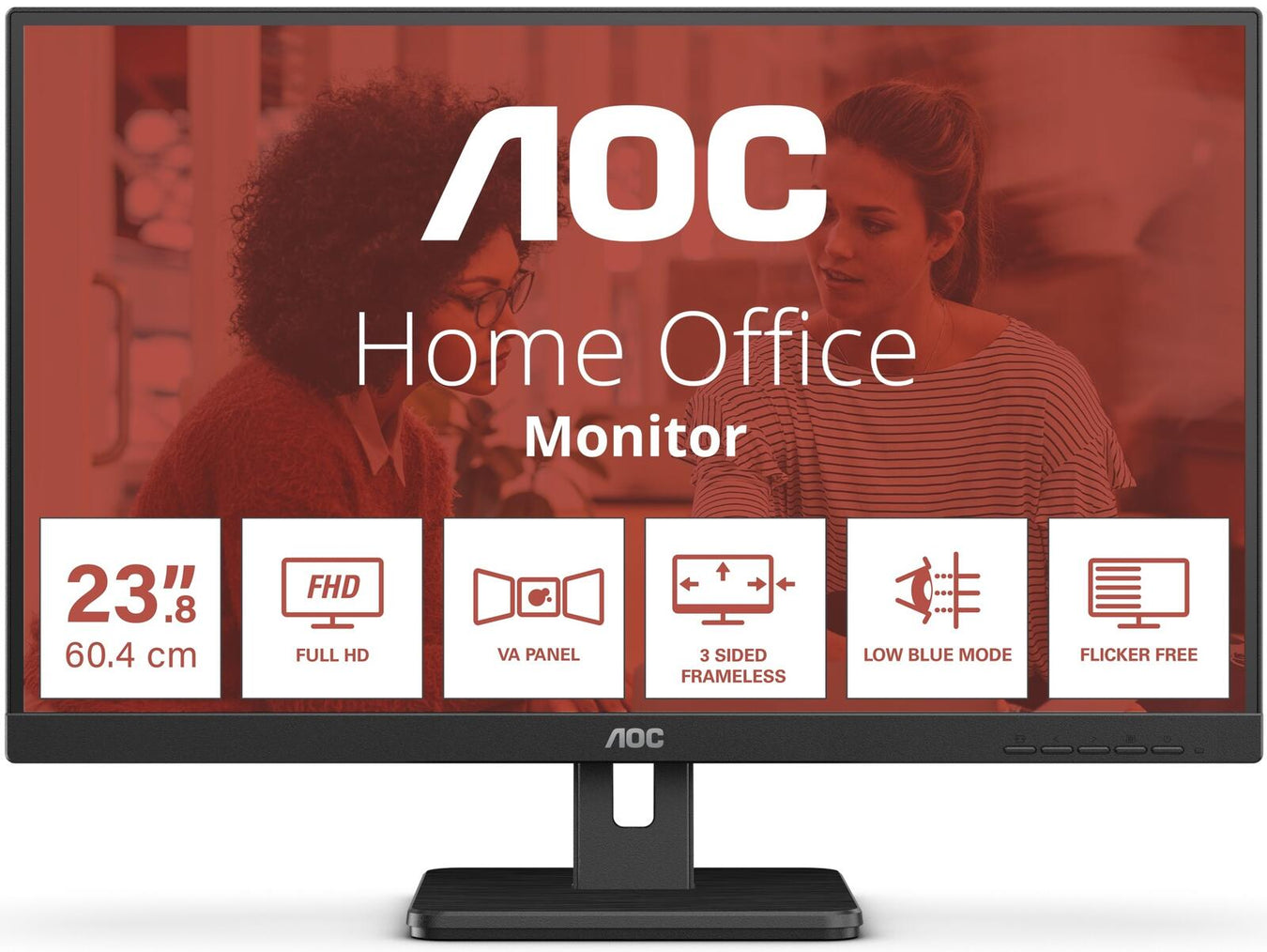 AOC 24E3UM/BK Monitor 60,5 cm (23,8 Zoll)
