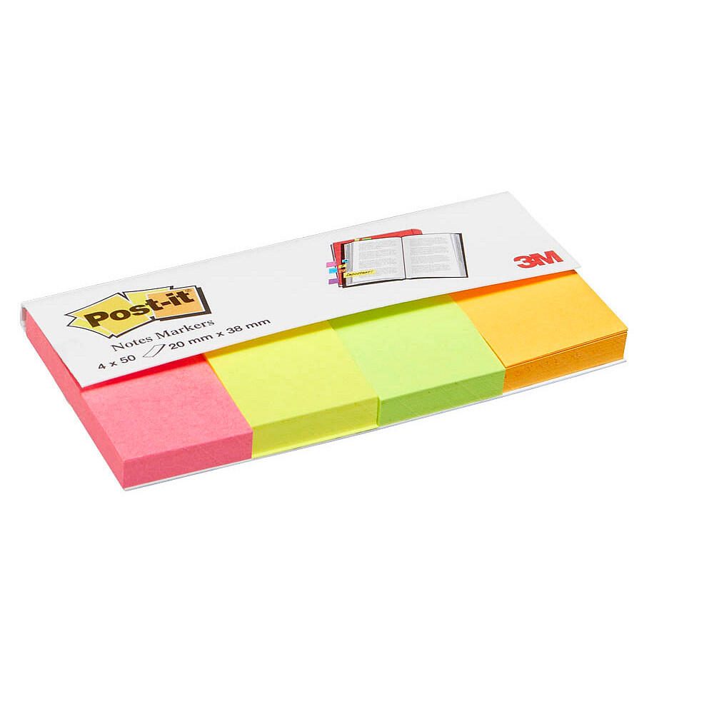 Post-it Notes Markers Haftmarker farbsortiert - 4 x 50 Streifen