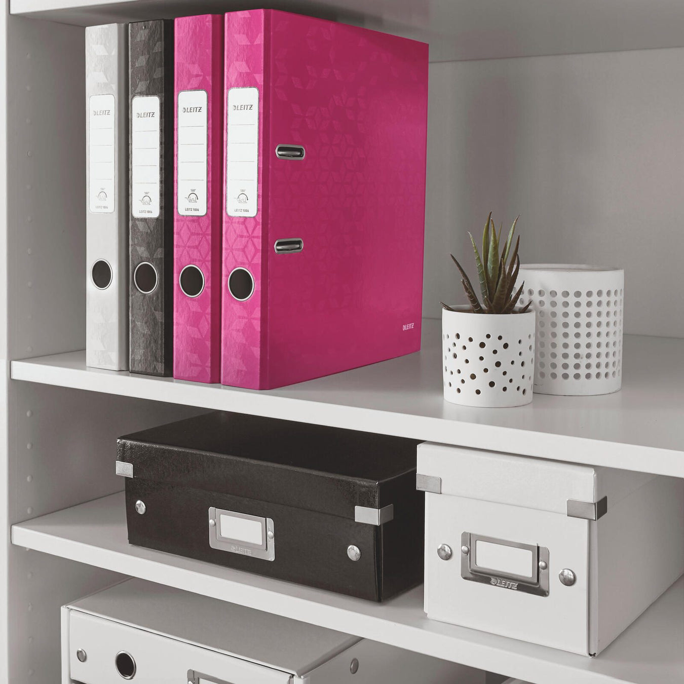 LEITZ Ordner Rückenbreite 5 cm DIN A4 Karton pink