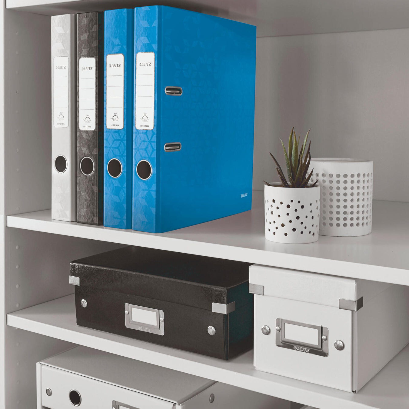 LEITZ Ordner Rückenbreite 5 cm DIN A4 Karton blau