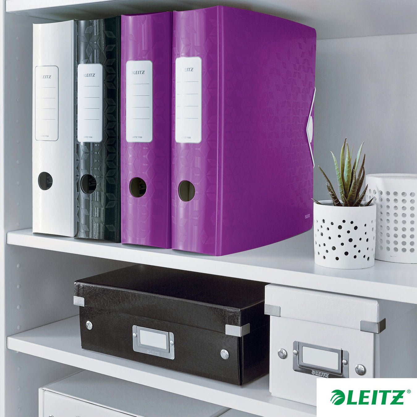 LEITZ Ordner Rückenbreite 8.2 cm DIN A4 Kunststoff violett