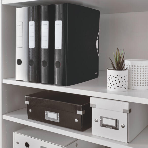 LEITZ Ordner Rückenbreite 6.5 cm DIN A4 Kunststoff schwarz