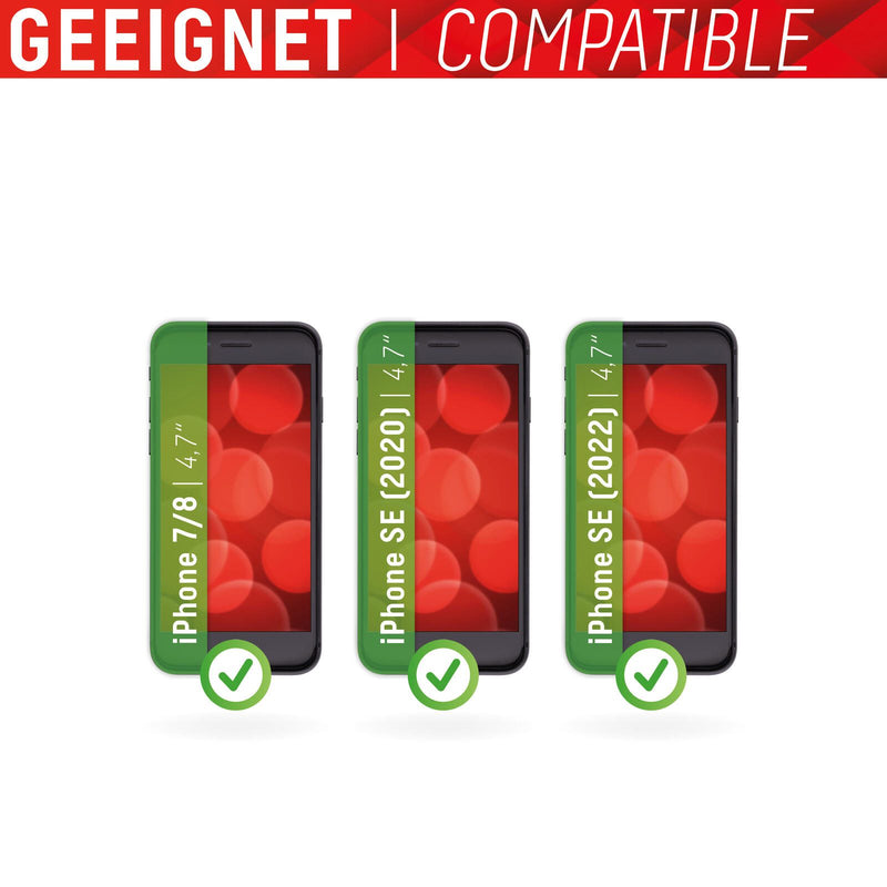 DISPLEX Panzerglas (10H, 2D) für Apple iPhone 12/12 Pro, Eco-Montagerahmen, kratzer-resistent