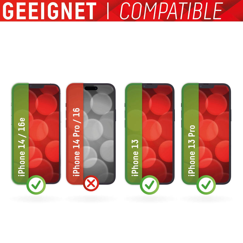 DISPLEX Premium Glas (Full Cover) für Apple iPhone 13/13 Pro/14/16e