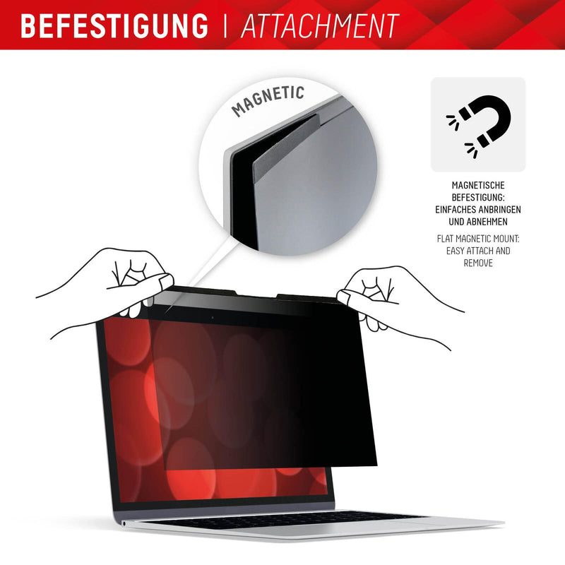 DISPLEX PRIVACY SAFE Magnetischer 2-Wege Blickschutzfilter für MacBook Air 13,6‘‘