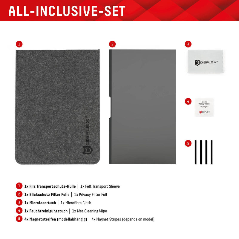 DISPLEX PRIVACY SAFE Magnetischer 2-Wege Blickschutzfilter für MacBook Pro 16,2‘‘