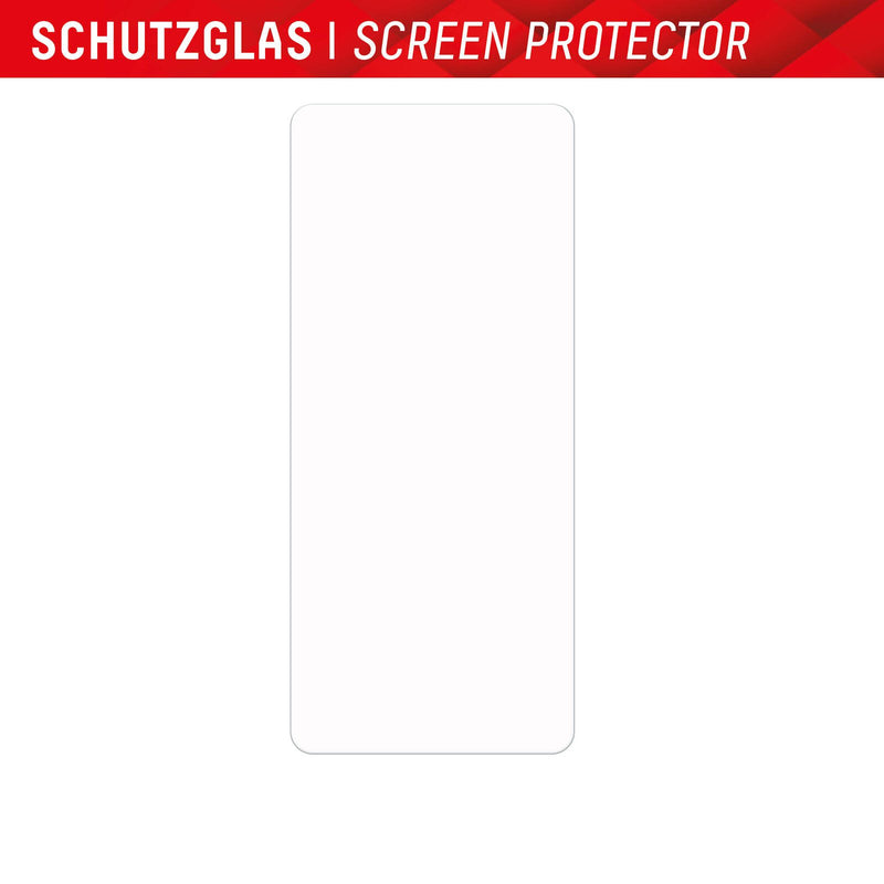 DISPLEX Panzerglas (10H, 2D) für Samsung Galaxy A24/A25 5G, Eco-Montagerahmen, kratzer-resistent