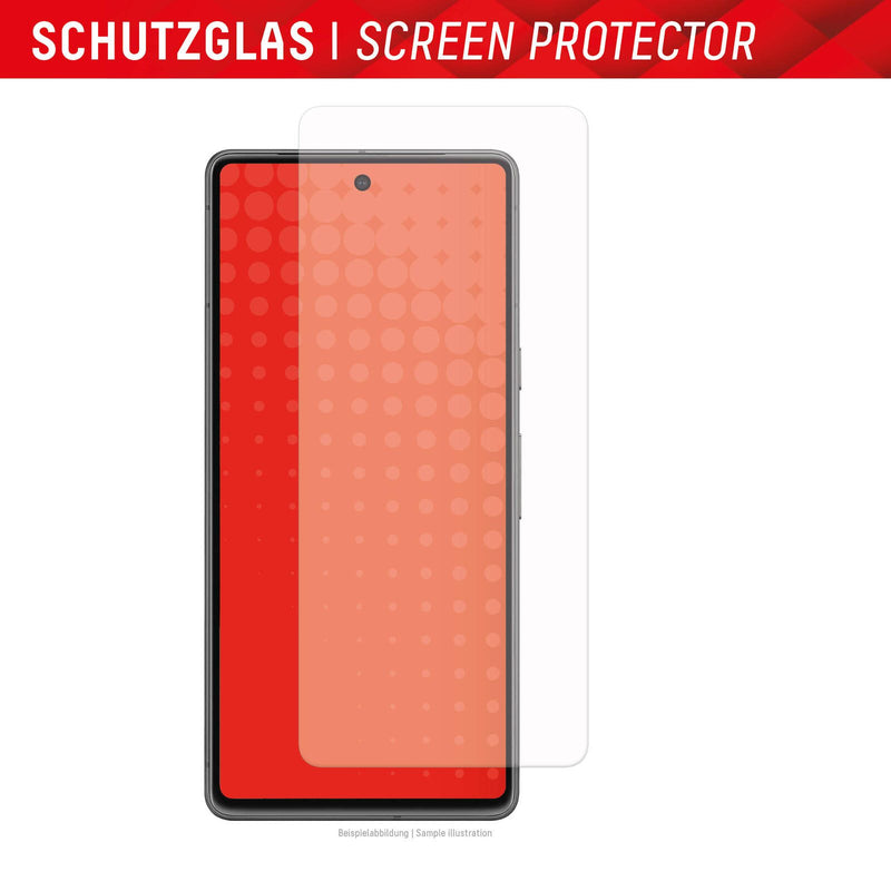 DISPLEX Panzerglas (10H, 2D) für Google Pixel 8, Eco-Montagerahmen, kratzer-resistent