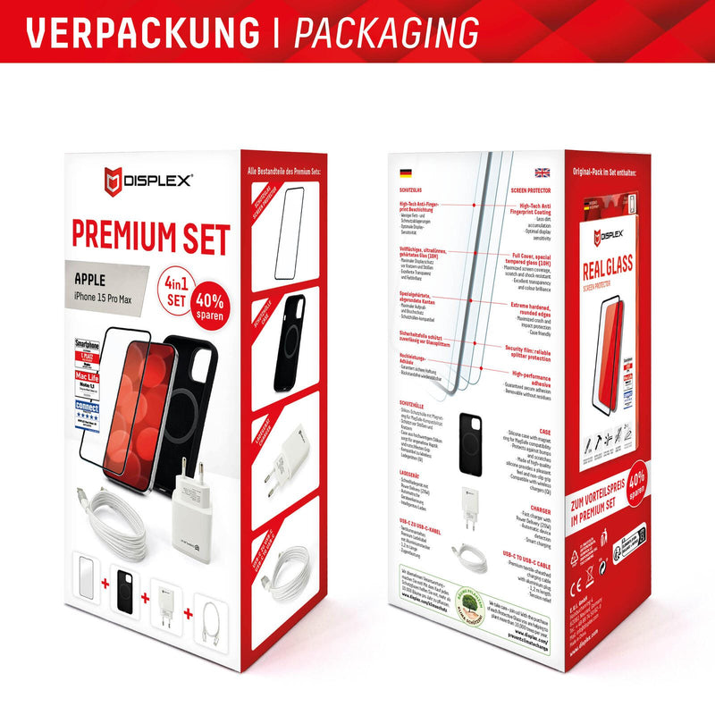 DISPLEX Premium-Starterset für Apple iPhone 15 Pro Max
