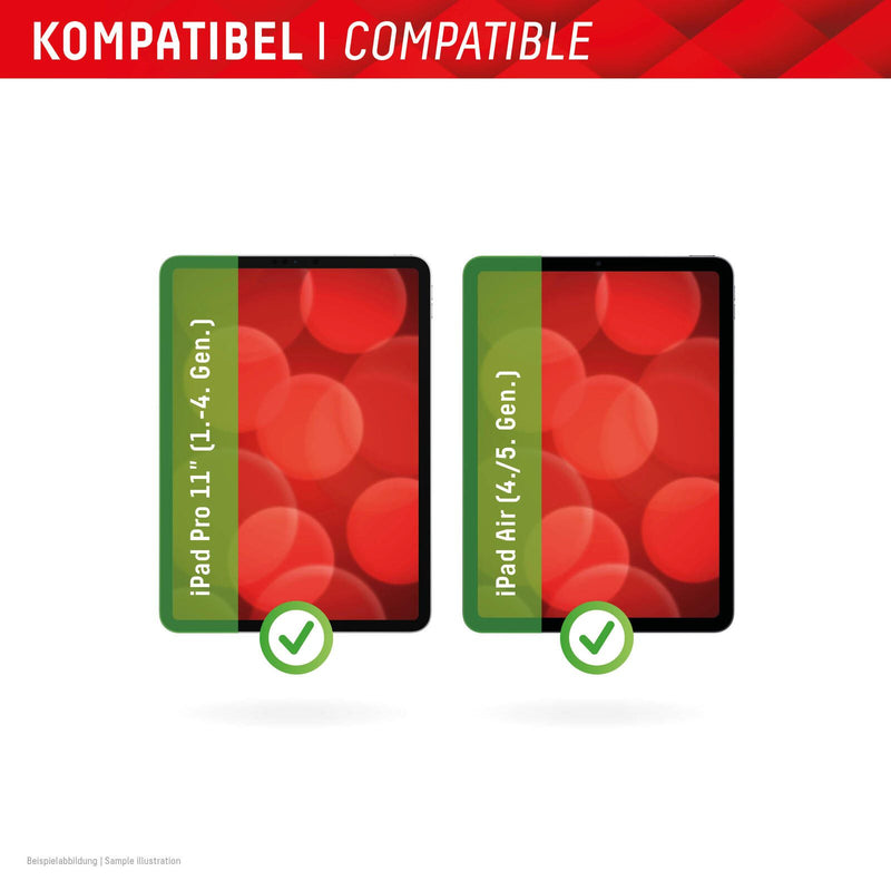DISPLEX TABLET PAPERSENSE für iPad Pro 11'' (1./2./3./4. Gen.)/Air (4./5. Gen.), wiederablösbare Schreibfolie und Zeiche