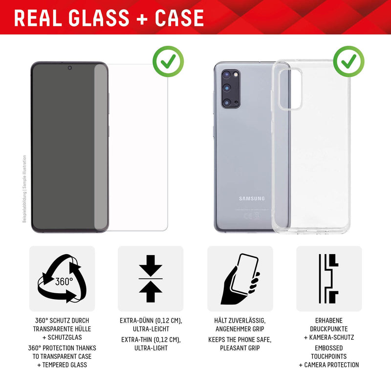 DISPLEX Panzerglas + Schutzhülle für Google Pixel 8 Pro