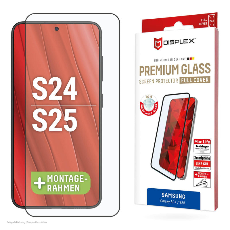 DISPLEX Premium Panzerglas (Full Cover, 10H) für Samsung Galaxy S24/S25