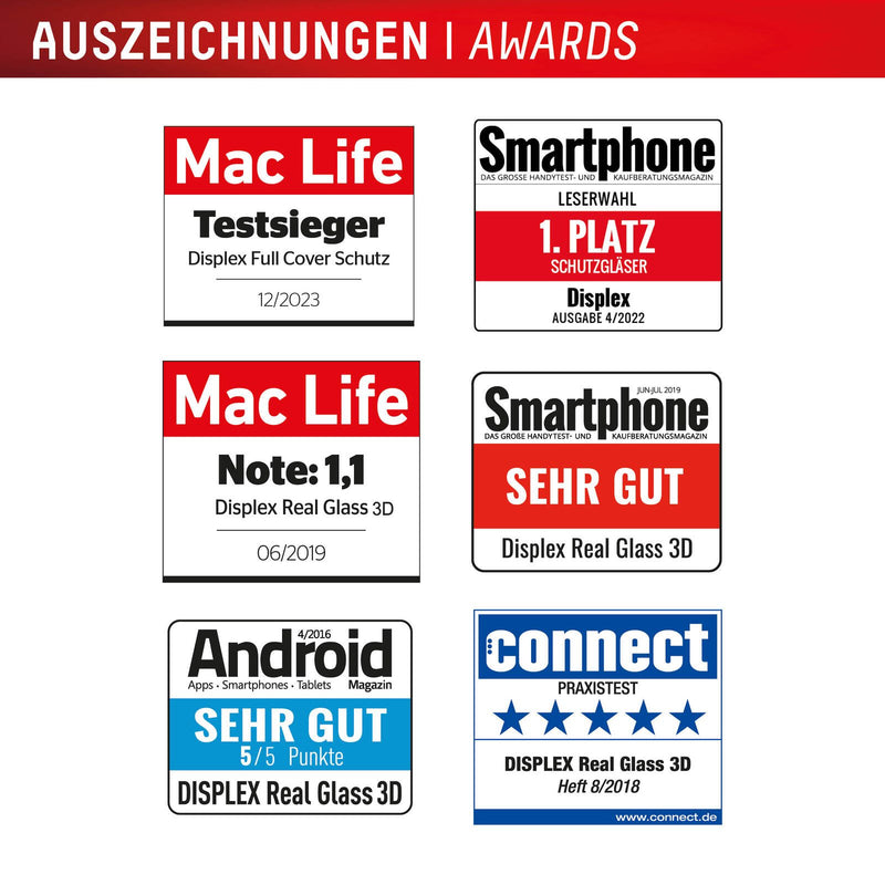 DISPLEX Premium Panzerglas (Full Cover, 10H) für Samsung Galaxy S24+/S25+