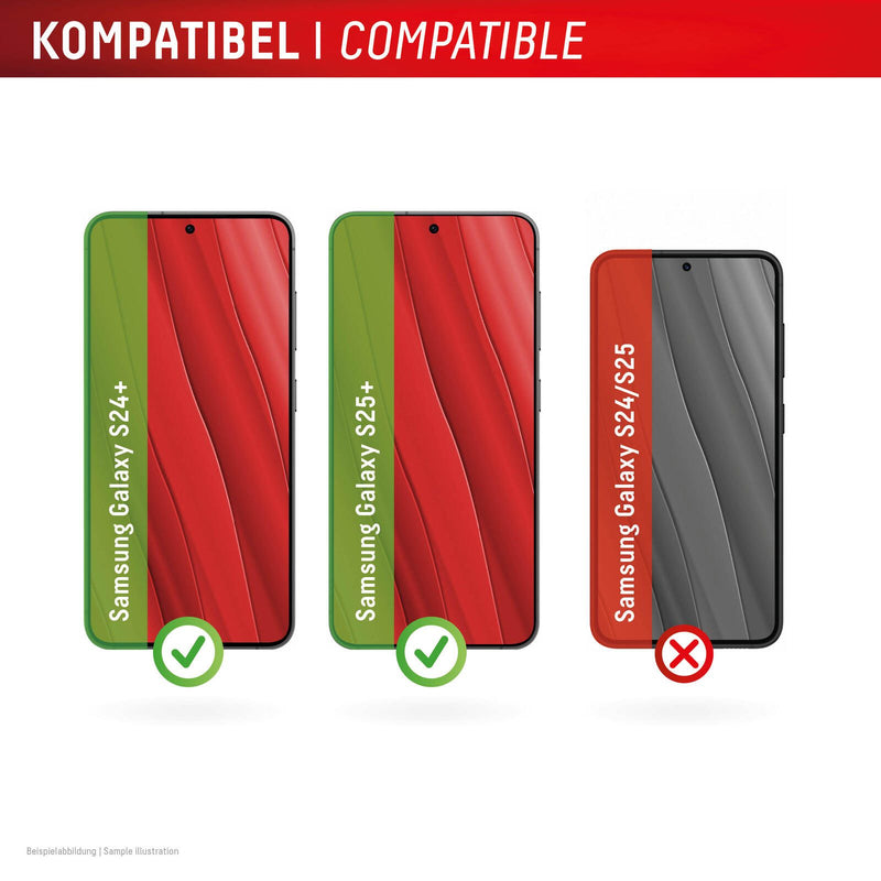 DISPLEX Premium Panzerglas (Full Cover, 10H) für Samsung Galaxy S24+/S25+