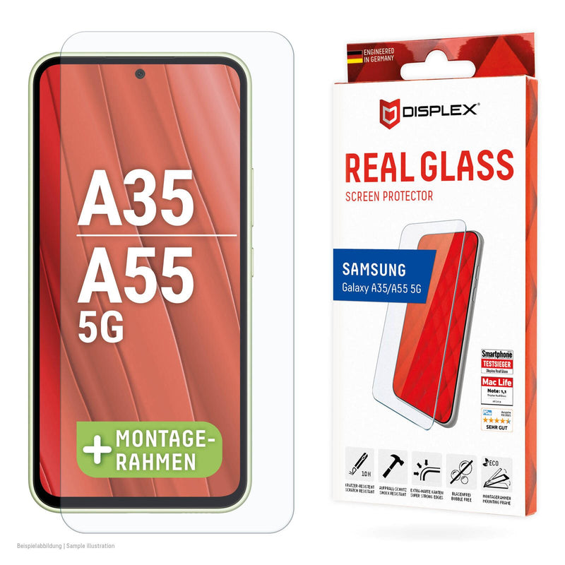 DISPLEX Panzerglas 2D/ Clear (10H) für Samsung Galaxy A35/A55 5G